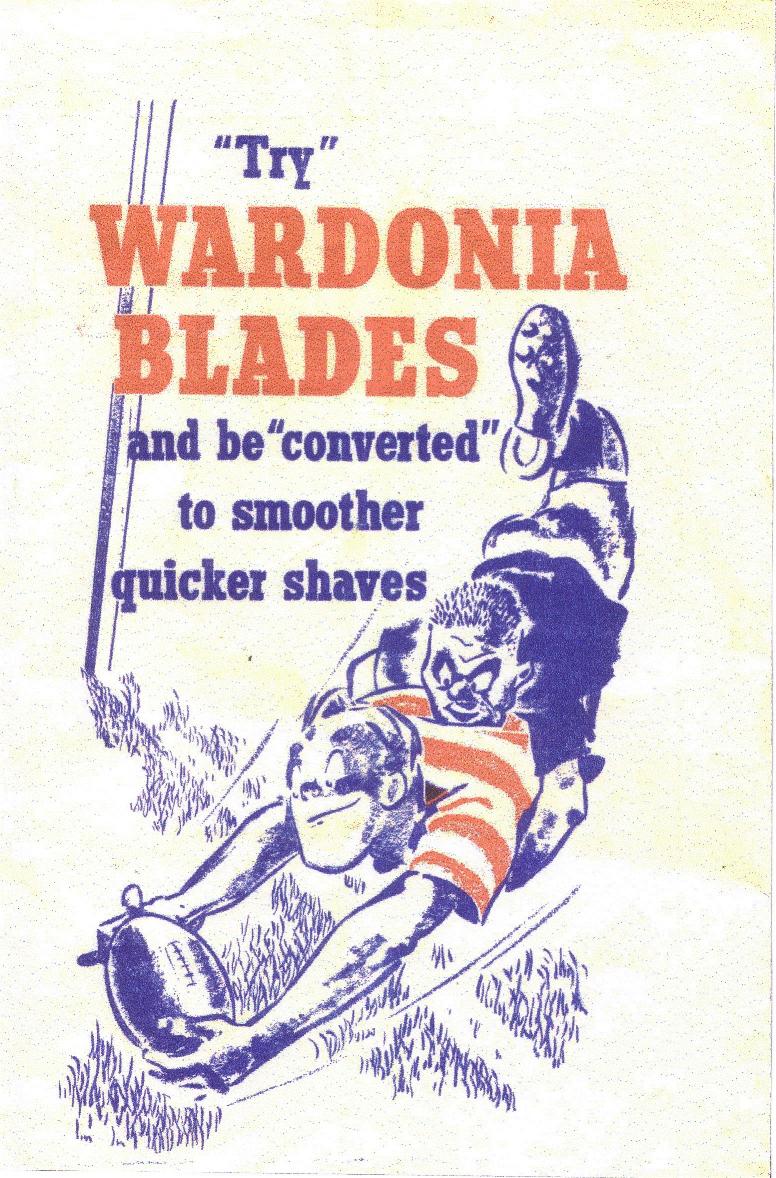 Wardonia Advert Rugby